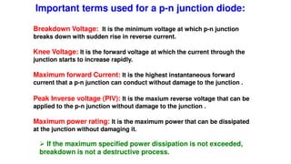 Diode operation and diode circuit analysis | PPTX