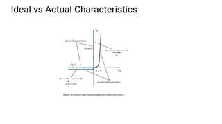 Diode operation and diode circuit analysis | PPTX