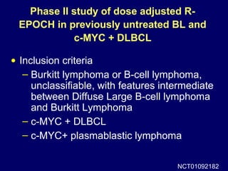 DOUBLE HIT AND OTHER MOLECULARLY DEFINED LARGE CELL LYMPHOMAS | PPT