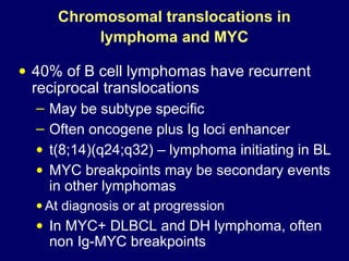 DOUBLE HIT AND OTHER MOLECULARLY DEFINED LARGE CELL LYMPHOMAS | PPT