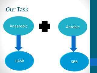 Our Task
AerobicAnaerobic
UASB SBR
 