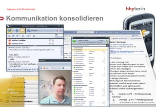 Kommunikation konsolidieren




   Unified
Communications
 
