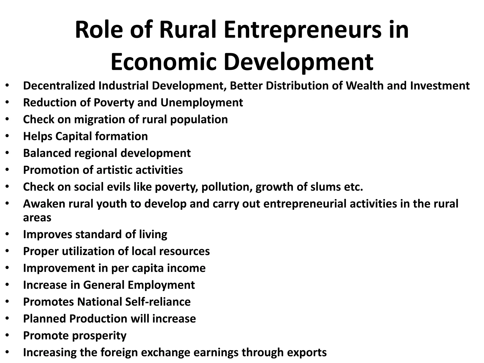 Rural Development in India through Entrepreneurship | PPTX