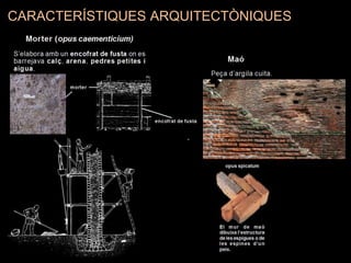 CARACTERÍSTIQUES ARQUITECTÒNIQUES
 