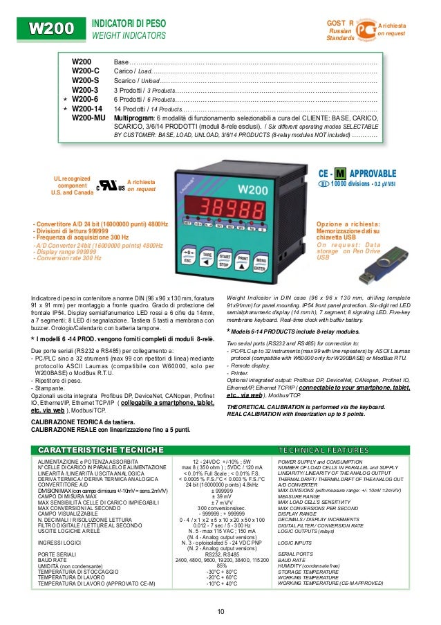 PRODUCT CATALOGS 03 Electronic instrumentation weight ...