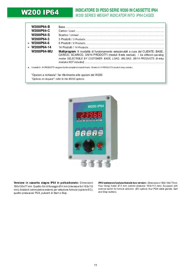 PRODUCT CATALOGS 03 Electronic instrumentation weight ...