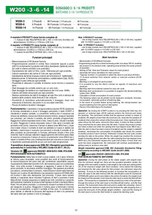 PRODUCT CATALOGS 03 Electronic instrumentation weight ...