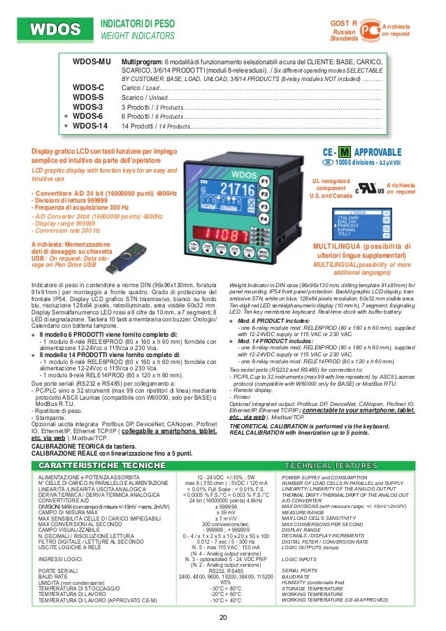 PRODUCT CATALOGS 03 Electronic instrumentation weight ...
