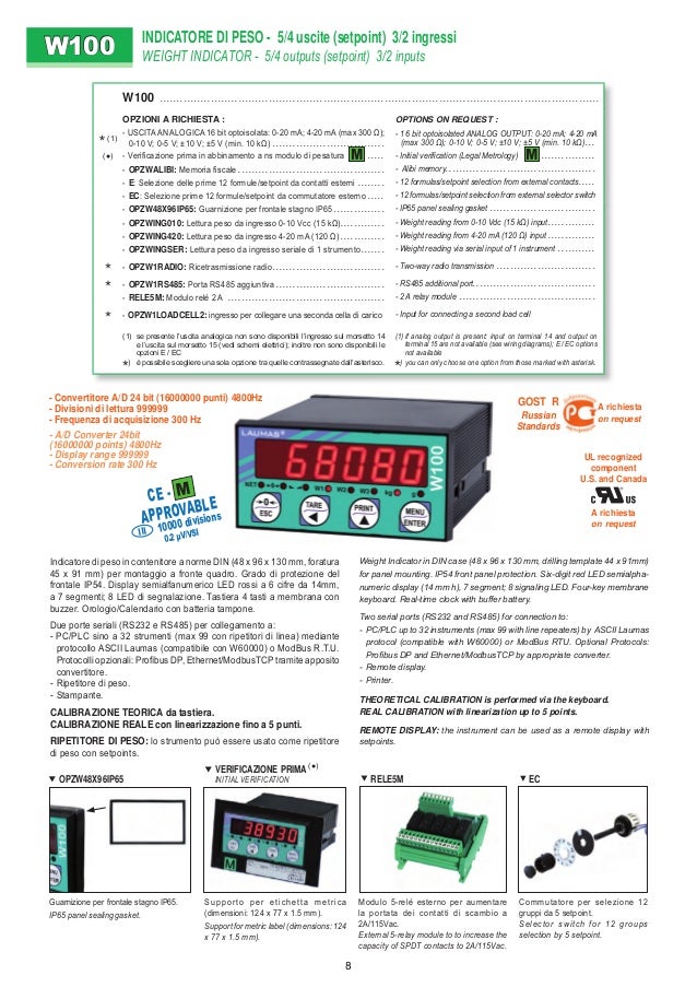 PRODUCT CATALOGS 03 Electronic instrumentation weight ...