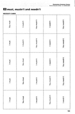 Elementary Grammar Games