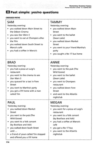 Elementary Grammar Games