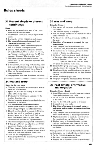 Elementary Grammar Games