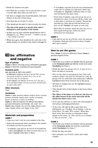 Elementary Grammar Games