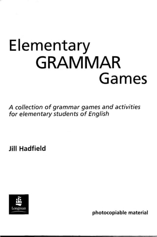 Elementary Grammar Games
