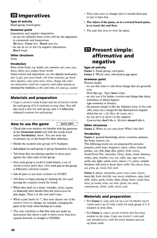 Elementary Grammar Games