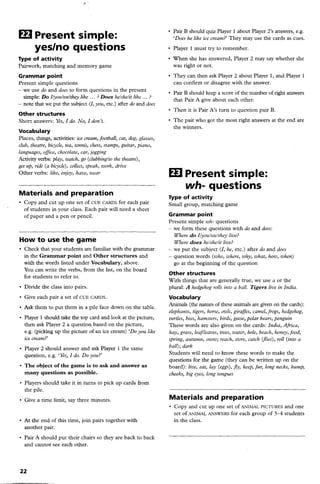 Elementary Grammar Games