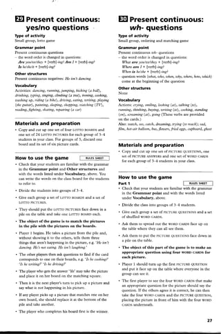 Elementary Grammar Games