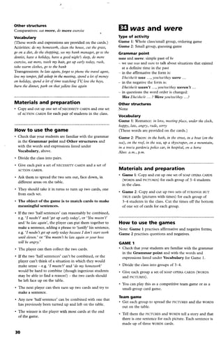 Elementary Grammar Games