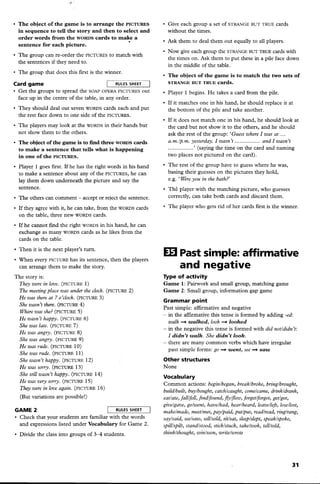 Elementary Grammar Games