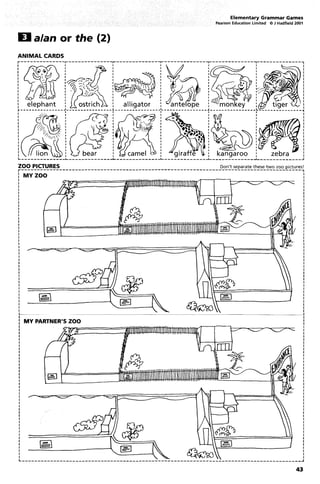 Elementary Grammar Games