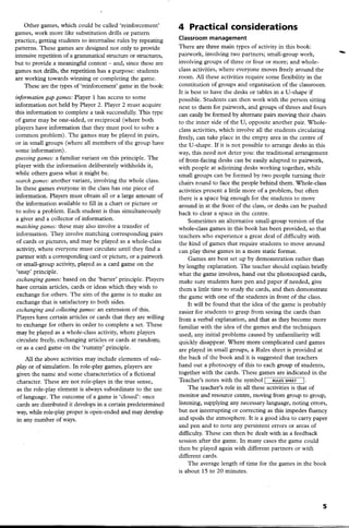 Elementary Grammar Games