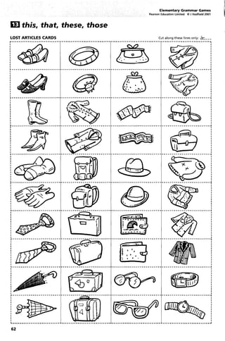 Elementary Grammar Games