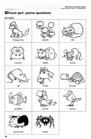 Elementary Grammar Games