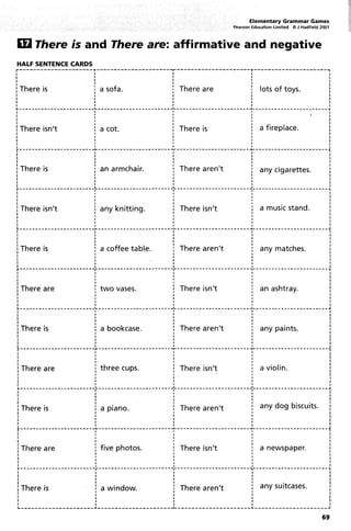 Elementary Grammar Games
