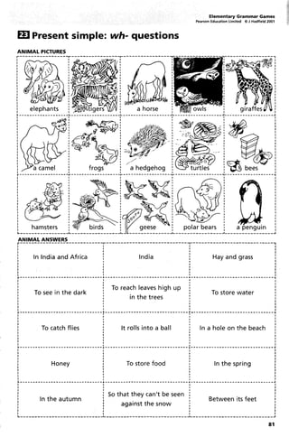 Elementary Grammar Games
