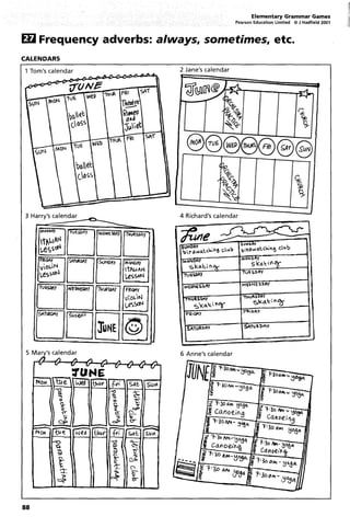 Elementary Grammar Games