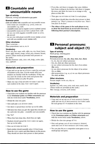 Elementary Grammar Games