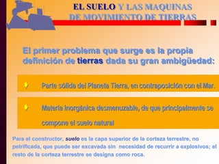03 el suelo y las maquinas de movimiento de tierras | PDF