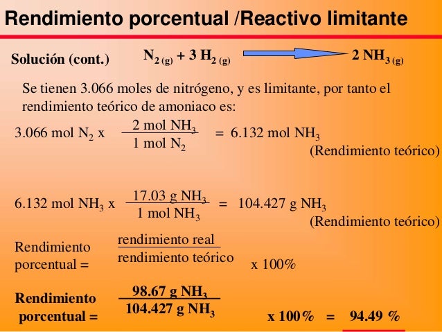 estequiometría