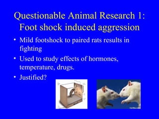 Research Methods: Ethics II (Animal Research) | PPT