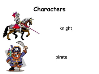 Characters
knight
pirate
 