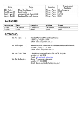 CV UPDATE | PDF