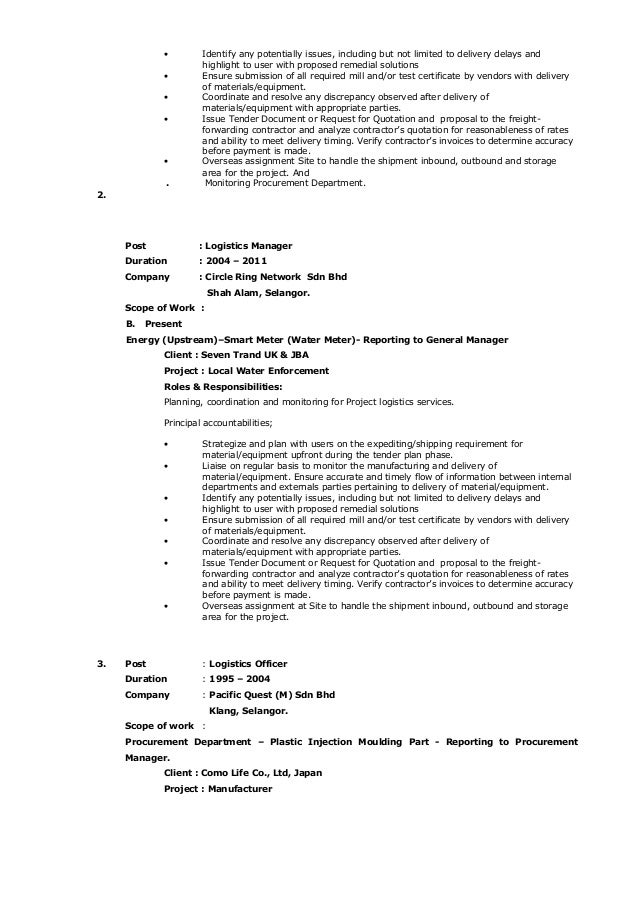 Resume Zainal Mohamad
