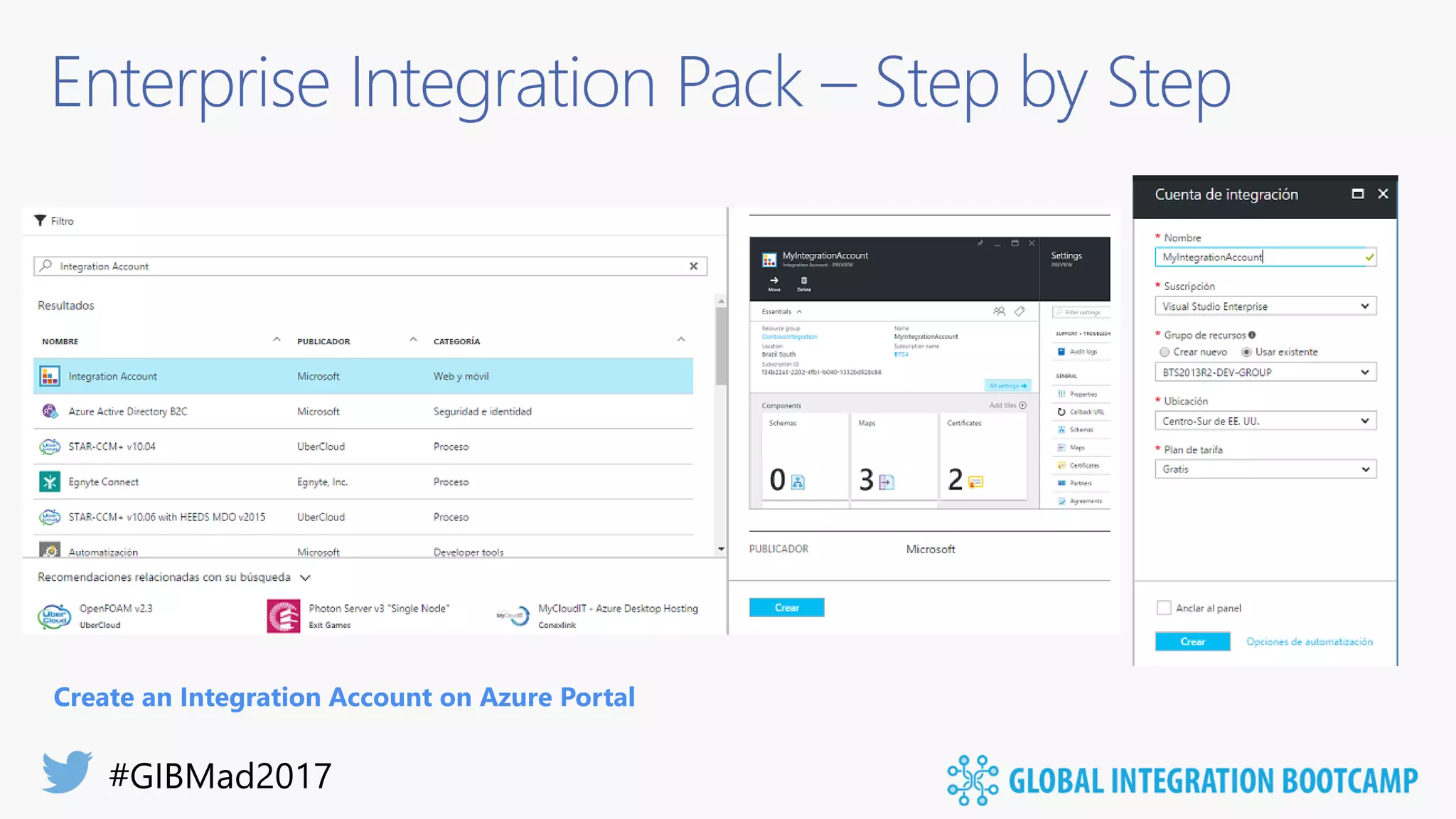 Enterprise Integration Pack – Step by Step
Create an Integration Account on Azure Portal
 