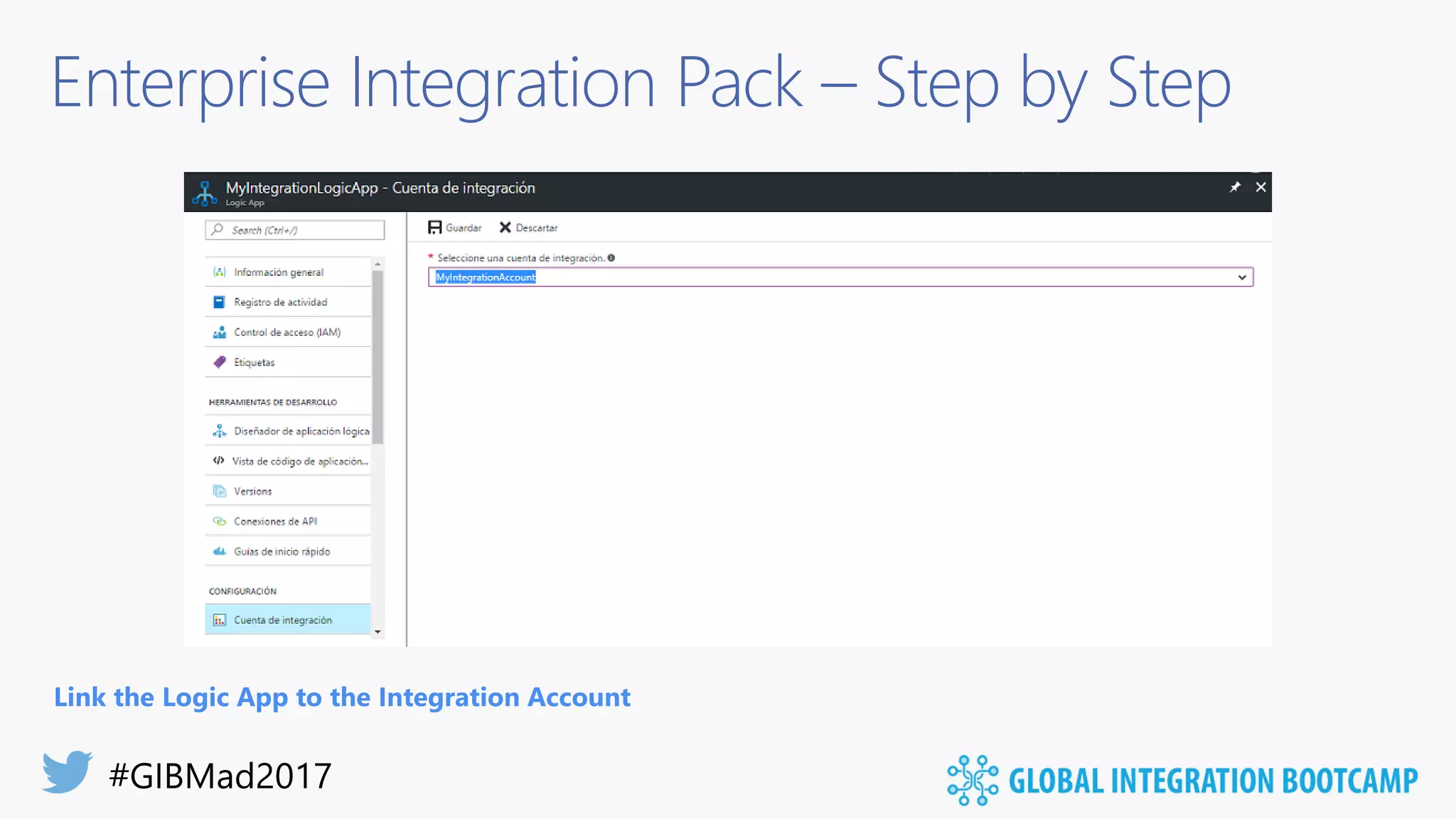 Enterprise Integration Pack – Step by Step
Link the Logic App to the Integration Account
 