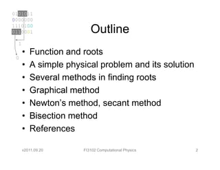 Root Finding Methods Related 03 finding roots | PDF
