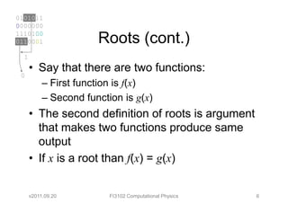 2 Roots Function 03 finding roots | PDF