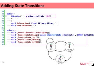 Adding State Transitions
20
 