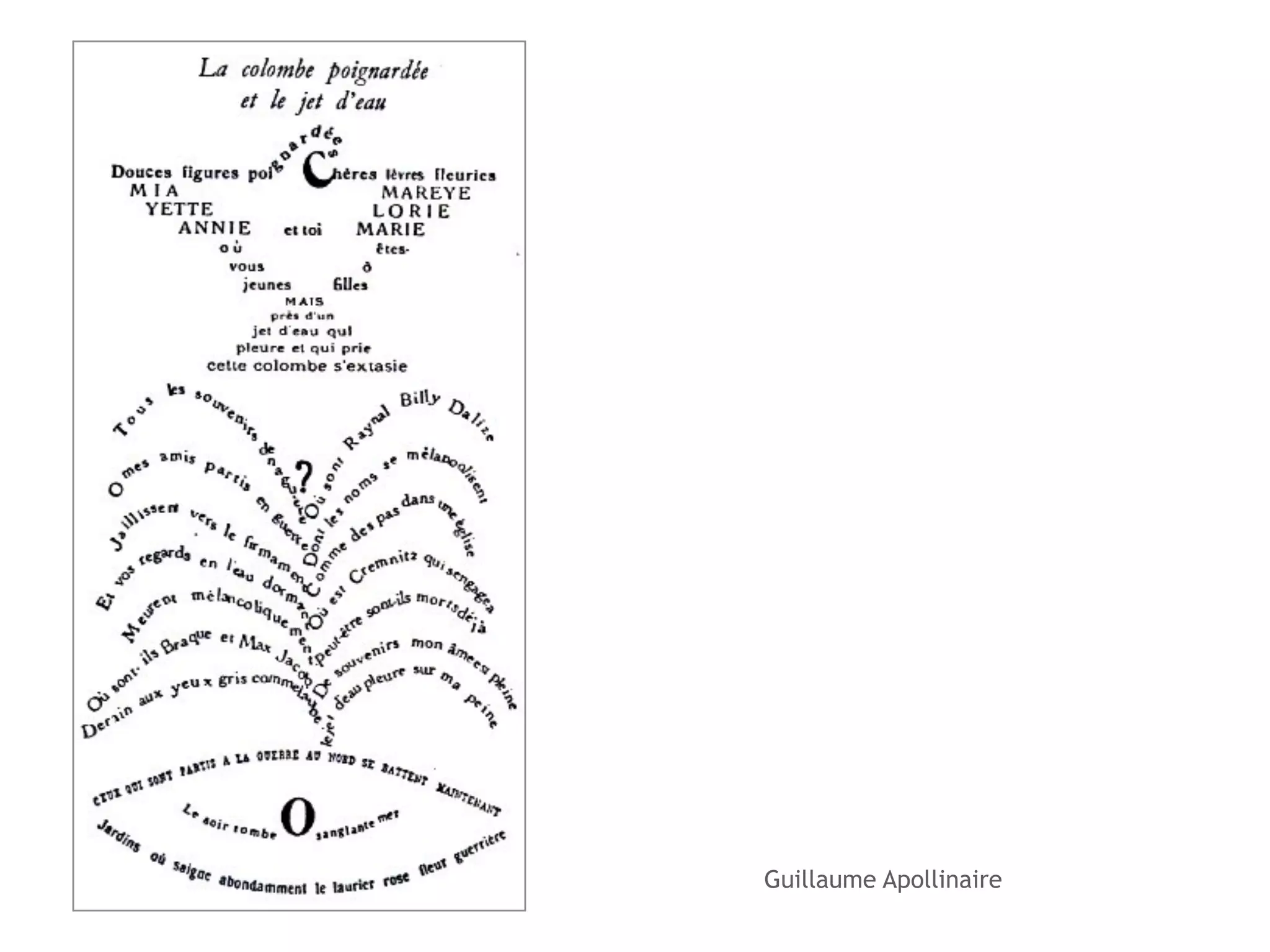 Guillaume Apollinaire 
 