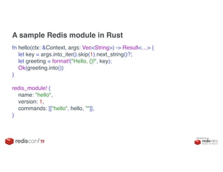 Writing Redis Modules In Rust: Gavrie Philipson | PDF