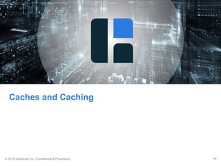 © 2016 Hazelcast Inc. Confidential & Proprietary ‹#›
Caches and Caching
 