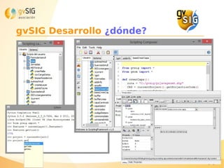 gvSIG Desarrollo ¿dónde?
 
