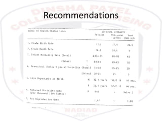 Recommendations
 
