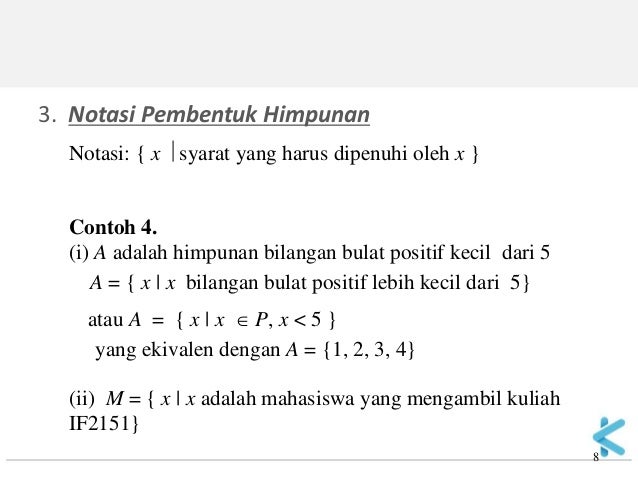 Notasi Himpunan