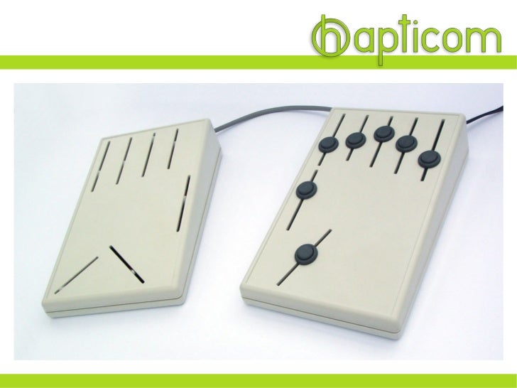 Markus Huster Communication device for deafblind people