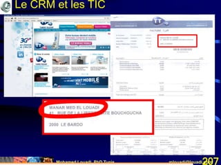 Mohamed Louadi, PhD Tunis mlouadi@louadi.com207
Le CRM et les TIC
 